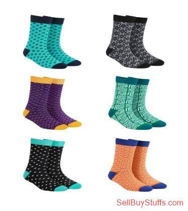 Mumbai Dynamocks Unisex Pack of 6 Multicoloured Patterned Calf-Length Socks