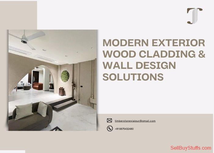 Jaipur Modern Exterior Wood Cladding & Wall Design Solutions