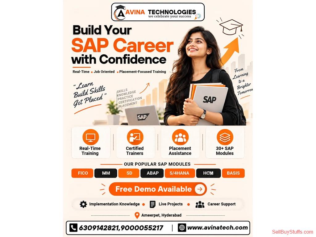 HYDERABAD-TELANGANA  SAP Training in Hyderabad with Placement Assistance – Avina Technologies