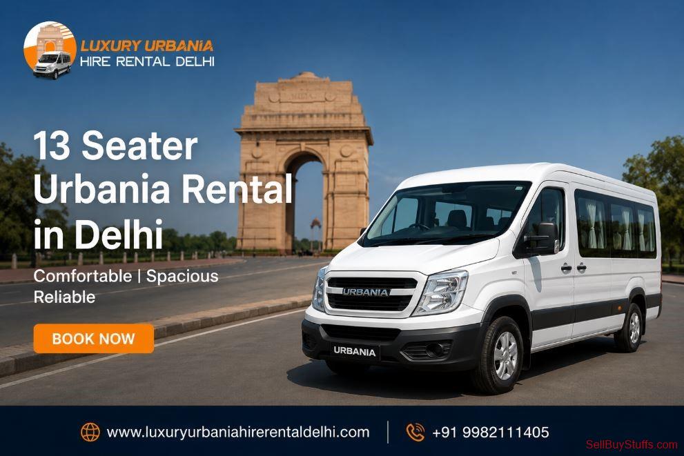 Australia Classifieds Book 13 Seater Urbania Rental in Delhi for Group Trips