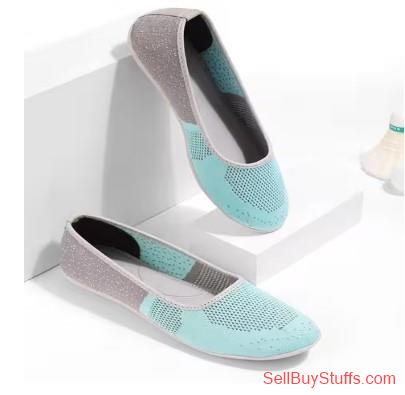 Mumbai Knitted Slip-On Ballerinas