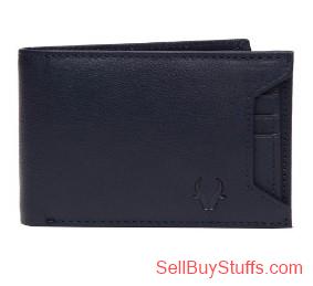 Mumbai WildHorn Men Navy Genuine Leather Wallet