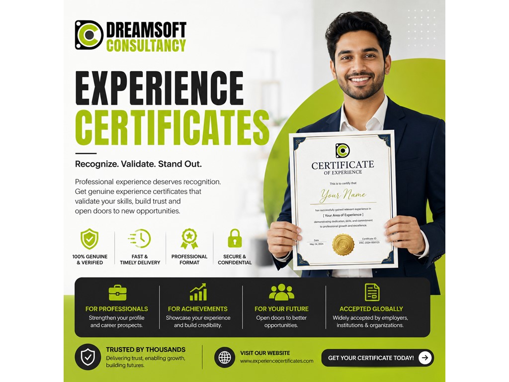 Delhi 1. Experience Certificate Provider for Professionals in India