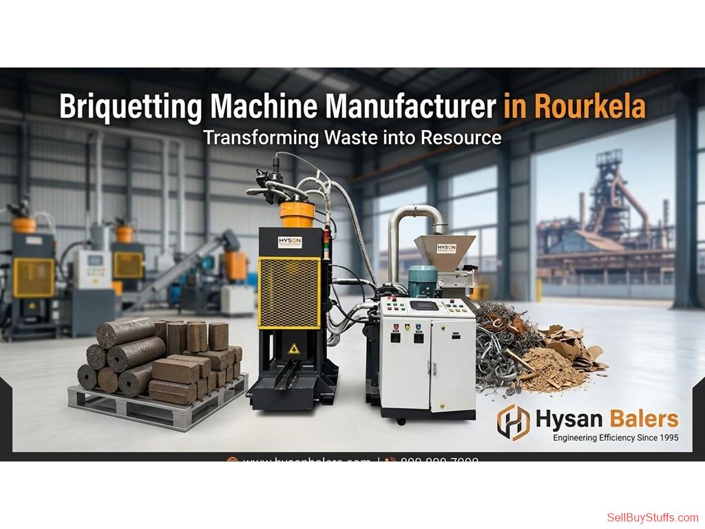 Raurkela Briquetting Machine manufacturer in Rourkela | Hysan Balers