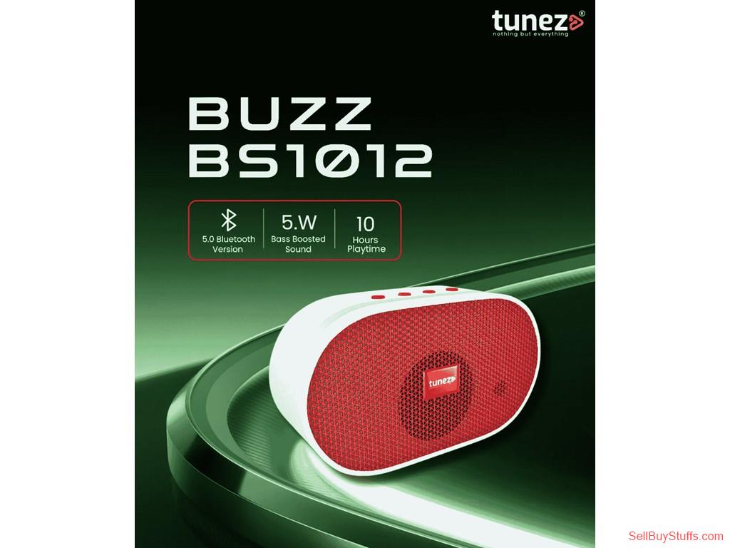 Bangalore Best Speaker Under 1000 – Portable Bluetooth Speaker with Bass Boosted Sound (Tunez Buzz BS1012) 