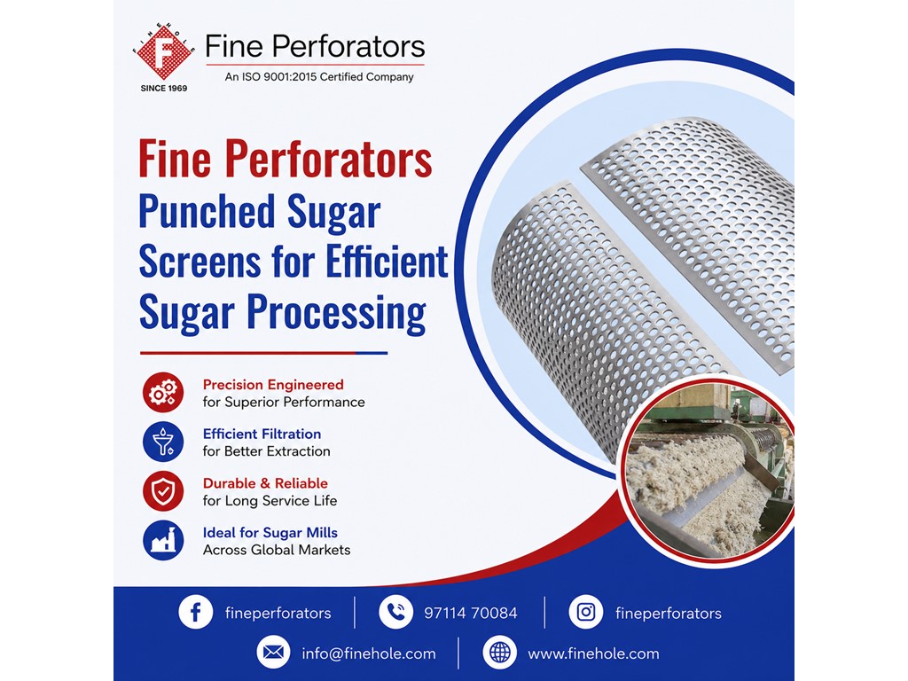 Fine Perforators Punched Sugar Screens for Efficient Sugar Processing