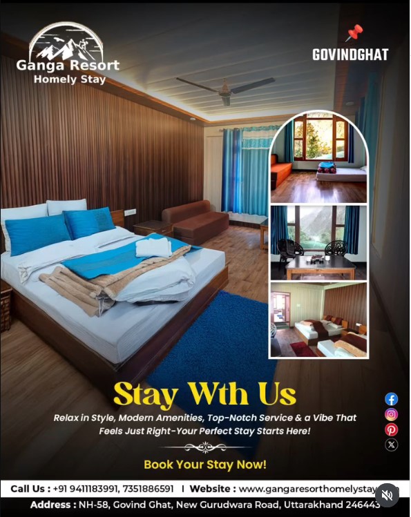 Australia Classifieds Best Super Deluxe Hotel in Govindghat for Comfortable Mountain Stays