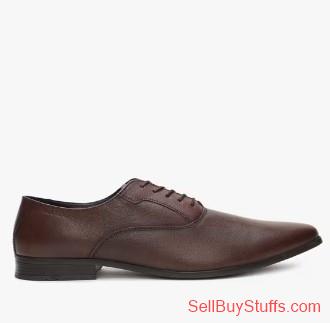 Kalyan Lace-Up Leather Oxfords with BroguingOn Sale