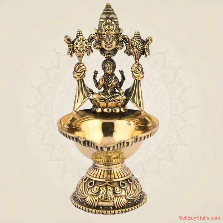 NOIDA Premium Brass Laxmi Idol for Home Temple & Décor