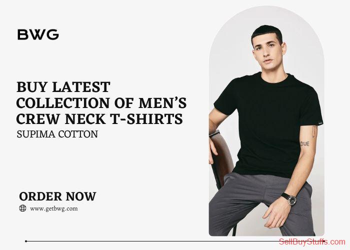 Jaipur Buy Latest Collection of Men’s Crew Neck T-shirts | Supima Cotton