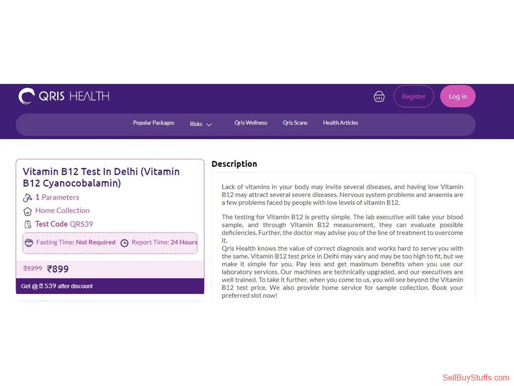 Australia Classifieds Feeling Tired & Drained? Book Vitamin B12 Test in Delhi @ Best Price | Qris Health