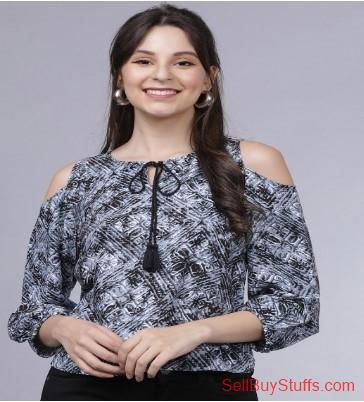 Mumbai Tokyo Talkies Women Black Printed Top