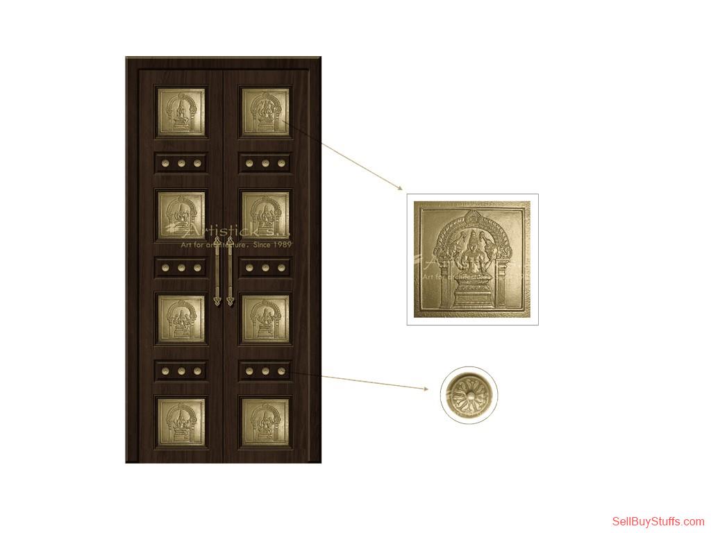 Chennai Elegant AshtaLakshmi Pooja Room Door Design – Divine Home Decor Chennai