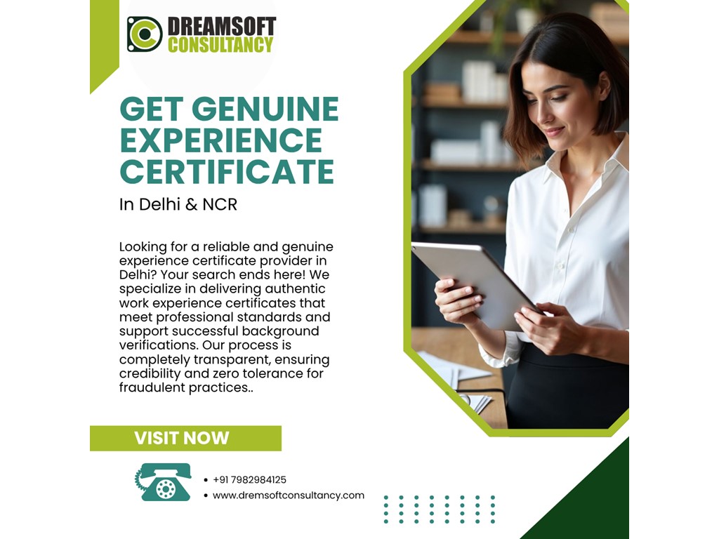 Australia Classifieds  Experience Certificate Provider in Delhi :