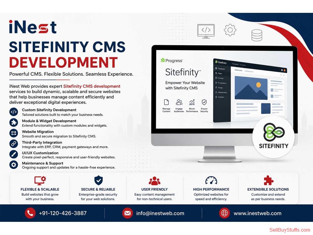 NOIDA Sitefinity CMS Development Services in Noida | iNest Web