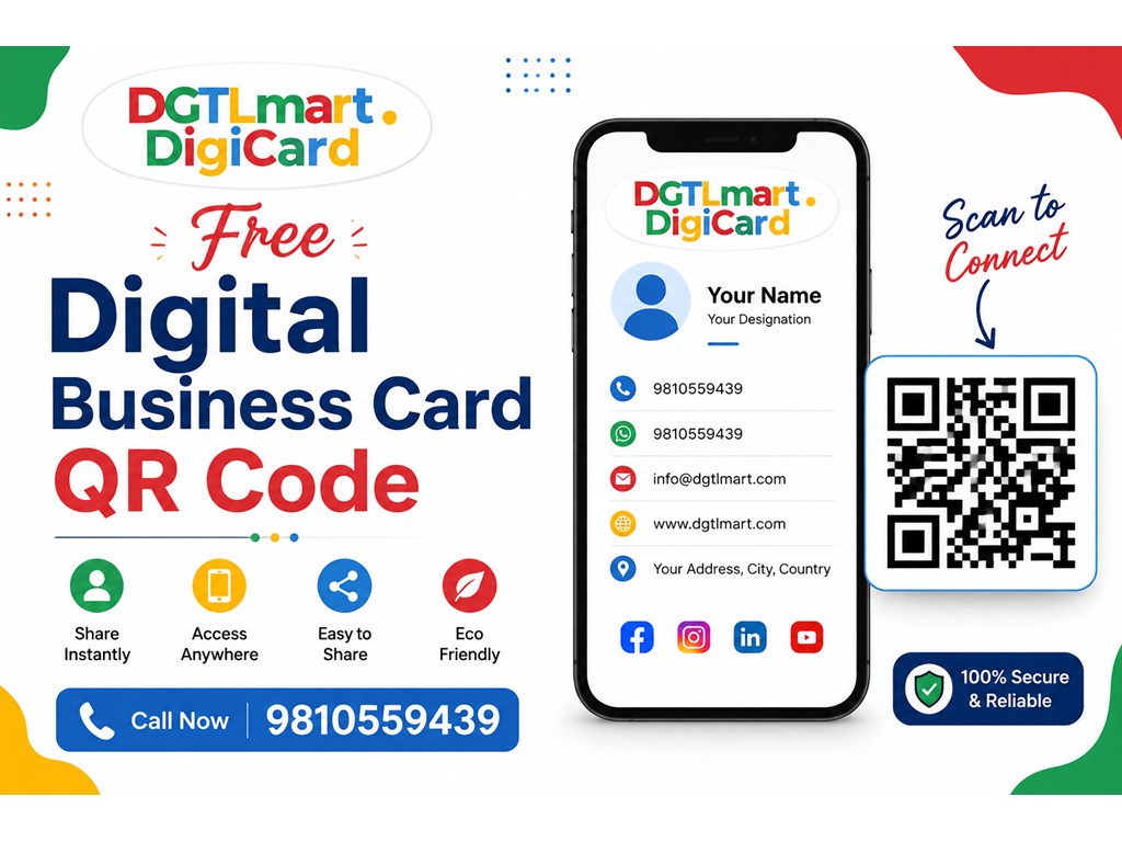 Australia Classifieds Free Digital Business Card QR Code | DGTLmart Digcard
