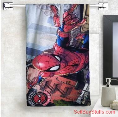 Mumbai Myntra New-Marvel Unisex Kids Red & Blue Marvel Spiderman Printed 350GSM Bath Towe