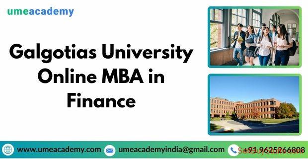 Australia Classifieds Galgotias University Online MBA in Finance