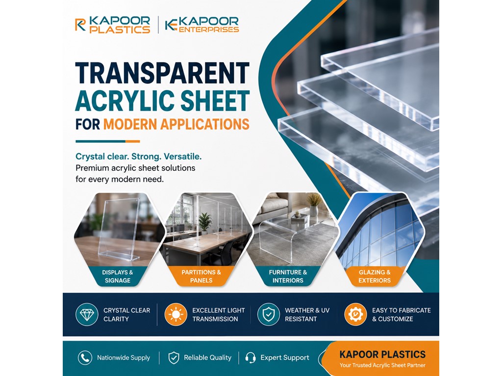Delhi Transparent Acrylic Sheet for Modern Applications