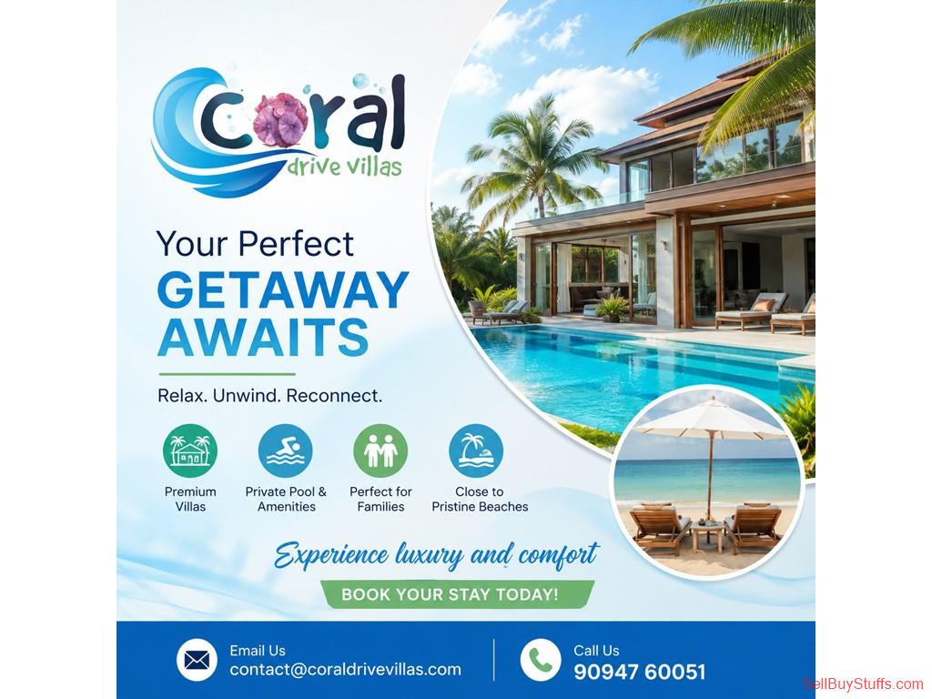 Chennai Coral Drive Villas – The Ultimate ECR Resort with Private Swimming Pool
