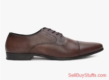 Mumbai Lace-Up Leather Derbies with Broguing