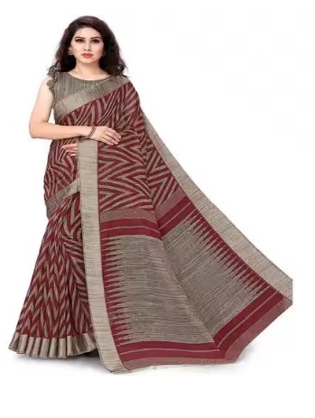 Mumbai Chevron Print Saree