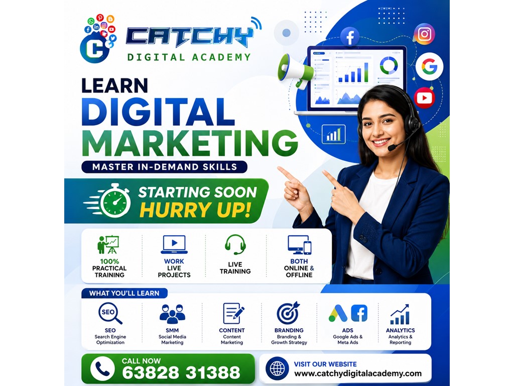 Australia Classifieds   	 Digital Marketing Course with Practical Training in Coimbatore - Catchy Academy