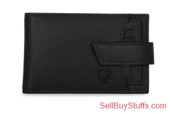 Mumbai WildHorn Men Black Solid RFID Protected Genuine Leather Two Fold Wallet