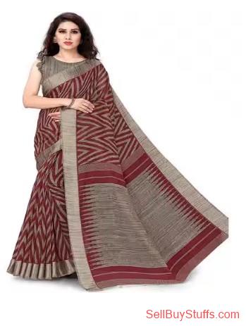 Mumbai Chevron Print Saree