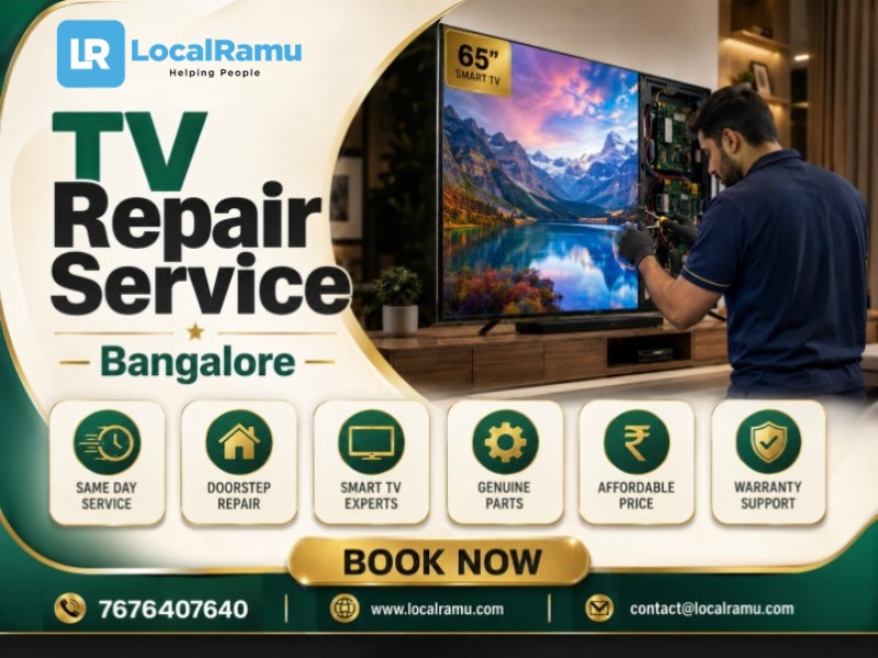Bangalore Don't throw away your tv localramu fixes every fault, fast in Bangalore