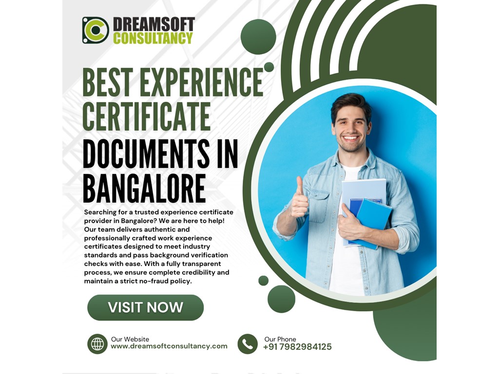 Bangalore Experience Certificate Provider in Bangalore
