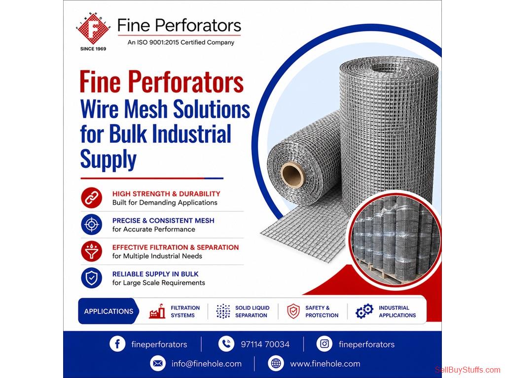 Delhi Fine Perforators Wire Mesh Solutions for Bulk Industrial Supply