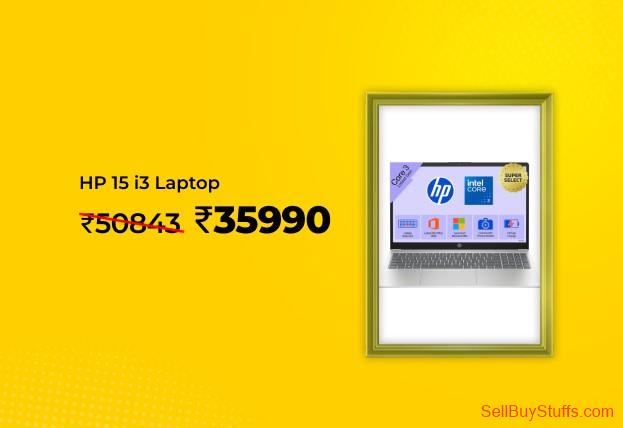 Pune HP 15 i3 Laptop @ Rs 35990 Worth Rs 50843