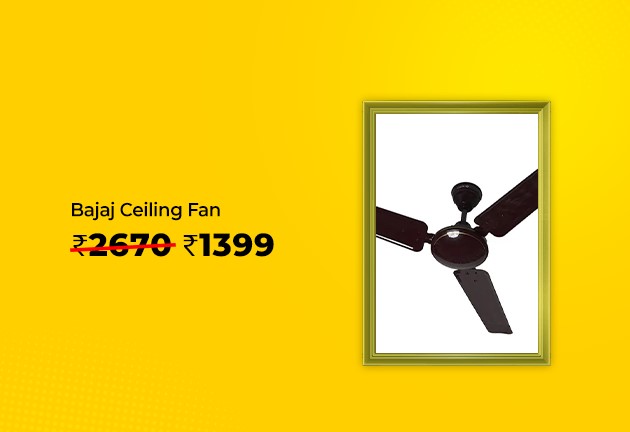 Pune Bajaj Ceiling Fan @ Rs 1399 Worth Rs 2670