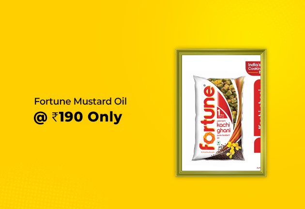 Pune Fortune Mustard Oil Pouch (1L) @ Rs 190 Only
