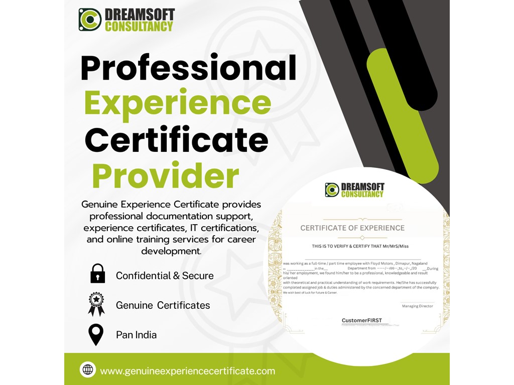 Delhi Experience Certificate Provider in Delhi for Employees