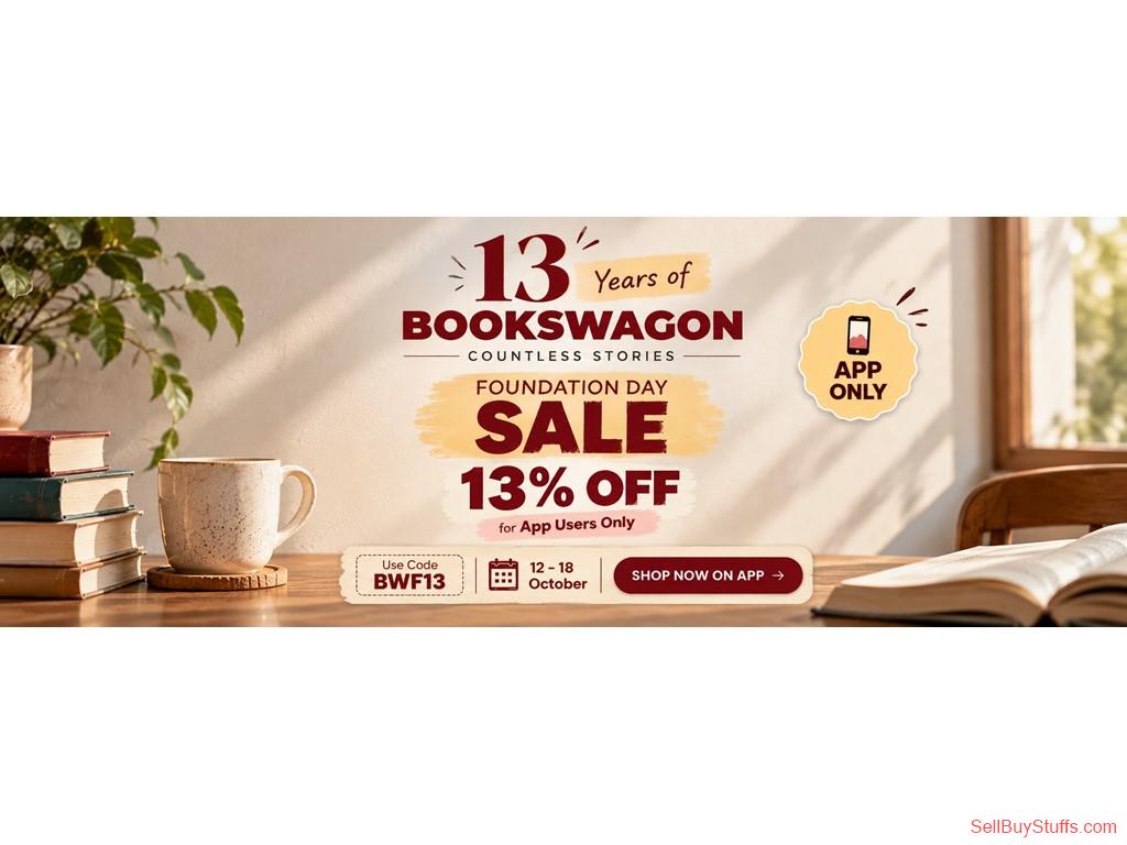 Delhi Celebrate 13 Years of BooksWagon – Special Foundation Day Sale