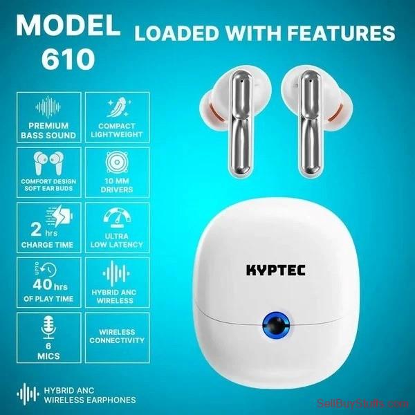 Delhi Kyptec LifeStyle® 610 Hybrid ANC Wireless Earbuds with 6 Mics and 40H Playtime