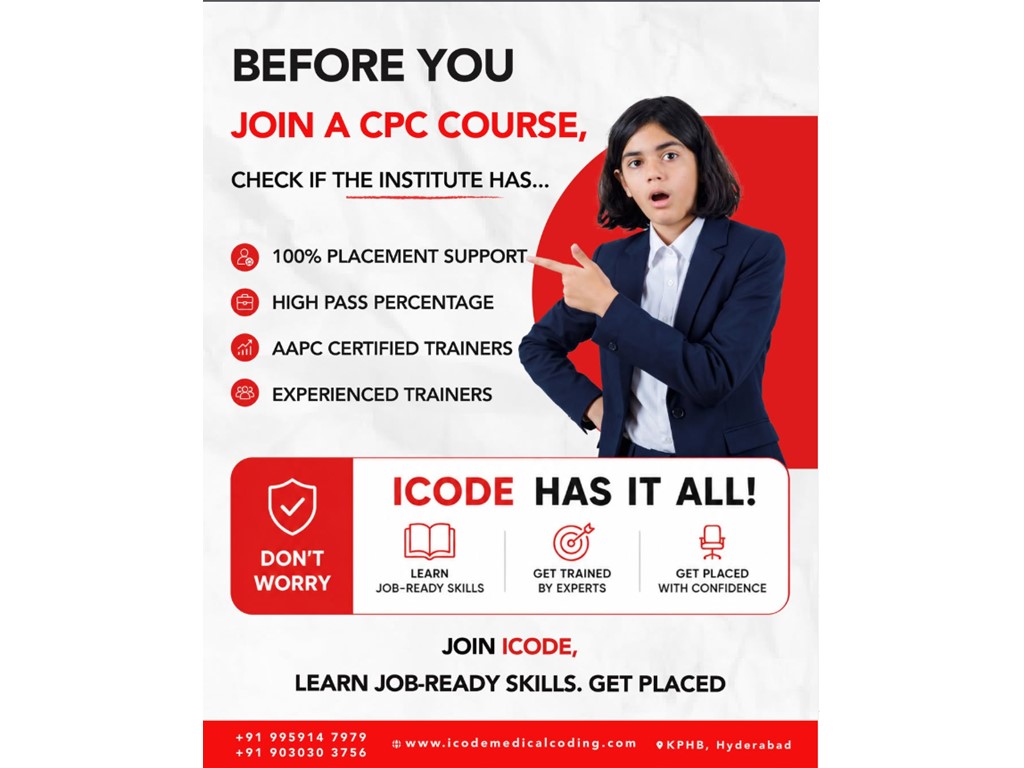 HYDERABAD-TELANGANA Best Medical Coding Institute in Hyderabad 