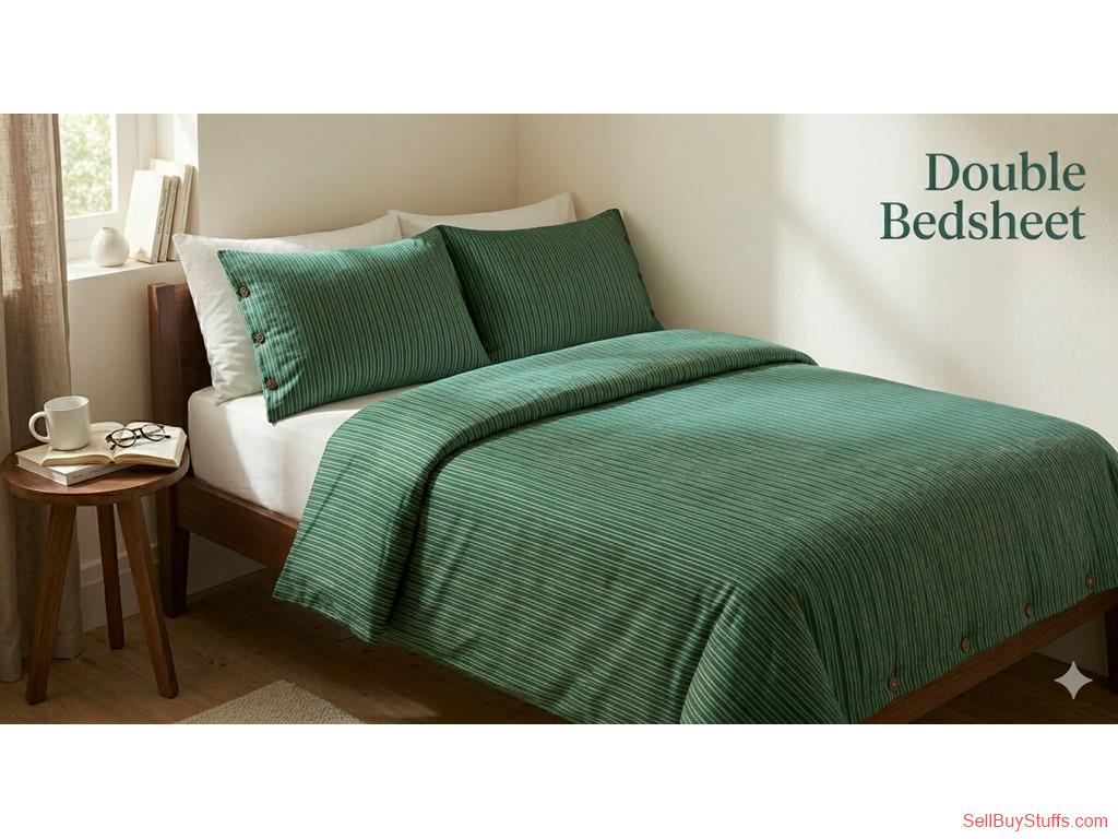 Gurgaon  Double Bed Bedsheet Cotton Online India – Soft, Stylish & Comfortable | TheIndiGlobal