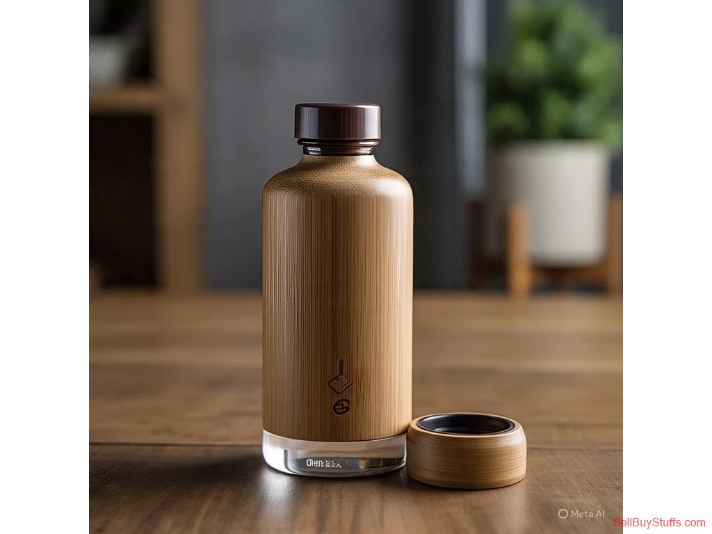 Bangalore Bamboo Flask with Temperature Display