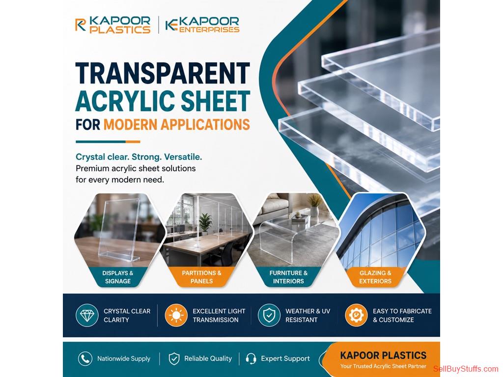 Delhi Transparent Acrylic Sheet for Modern Applications