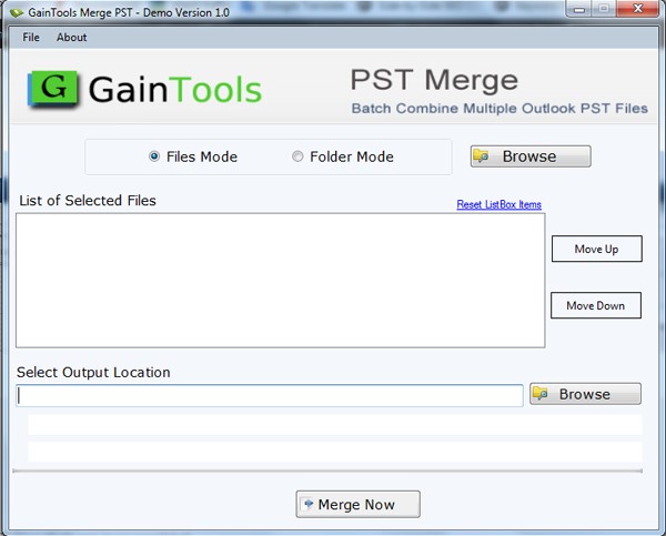 Australia Classifieds Combine Outlook PST Files Quickly and Securely with GainTools