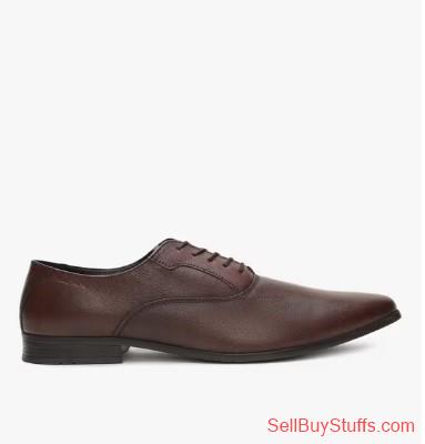 Mumbai Lace-Up Leather Oxfords with Broguing