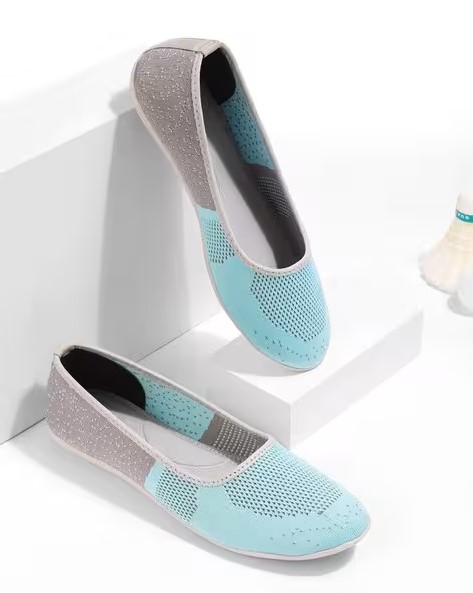 Mumbai Knitted Slip-On Ballerinas
