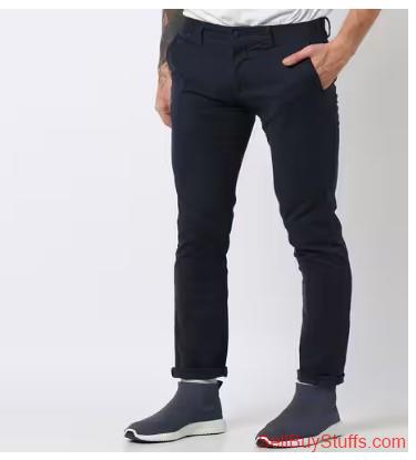 Mumbai Slim Fit Mid-Rise Flat-Front Trousers
