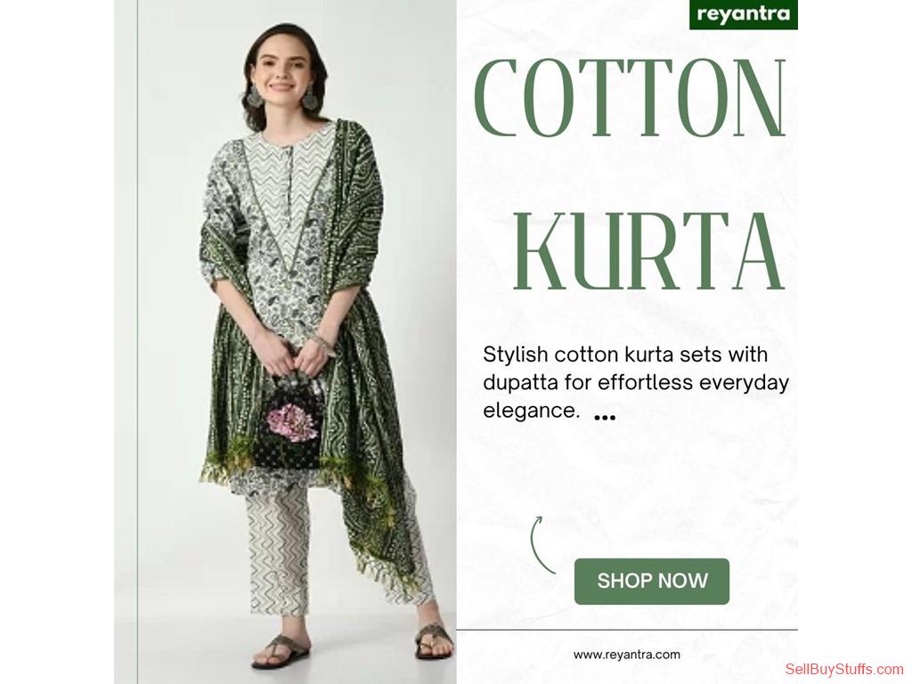 Raigarh Charming Cotton Kurta Sets with Dupatta – Festive & Casual Comfort by Reyantra