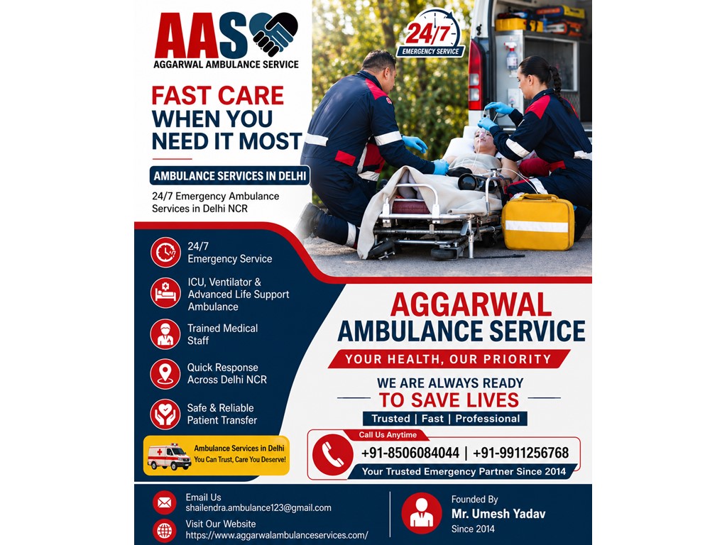 Australia Classifieds Need a 24/7 Ambulance Service in Delhi?