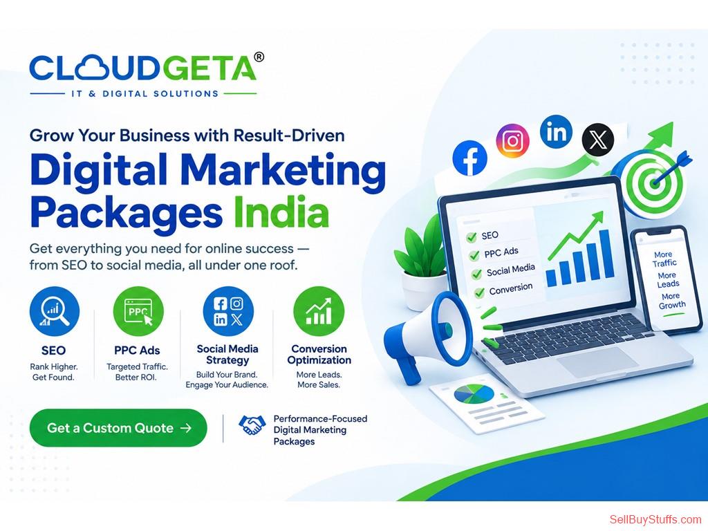 Delhi Affordable Digital Marketing Packages in India for Business Growth | CloudGeta