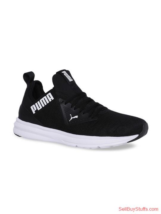 Pune Puma Men Black Enzo Beta Mid Top Running Shoes